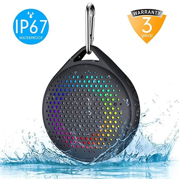 AVWOO IP67 Waterproof Bluetooth Shower Speaker