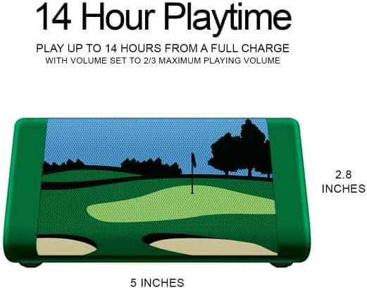 Oontz Upgraded Angle 3 Golf Portable Bluetooth Speaker