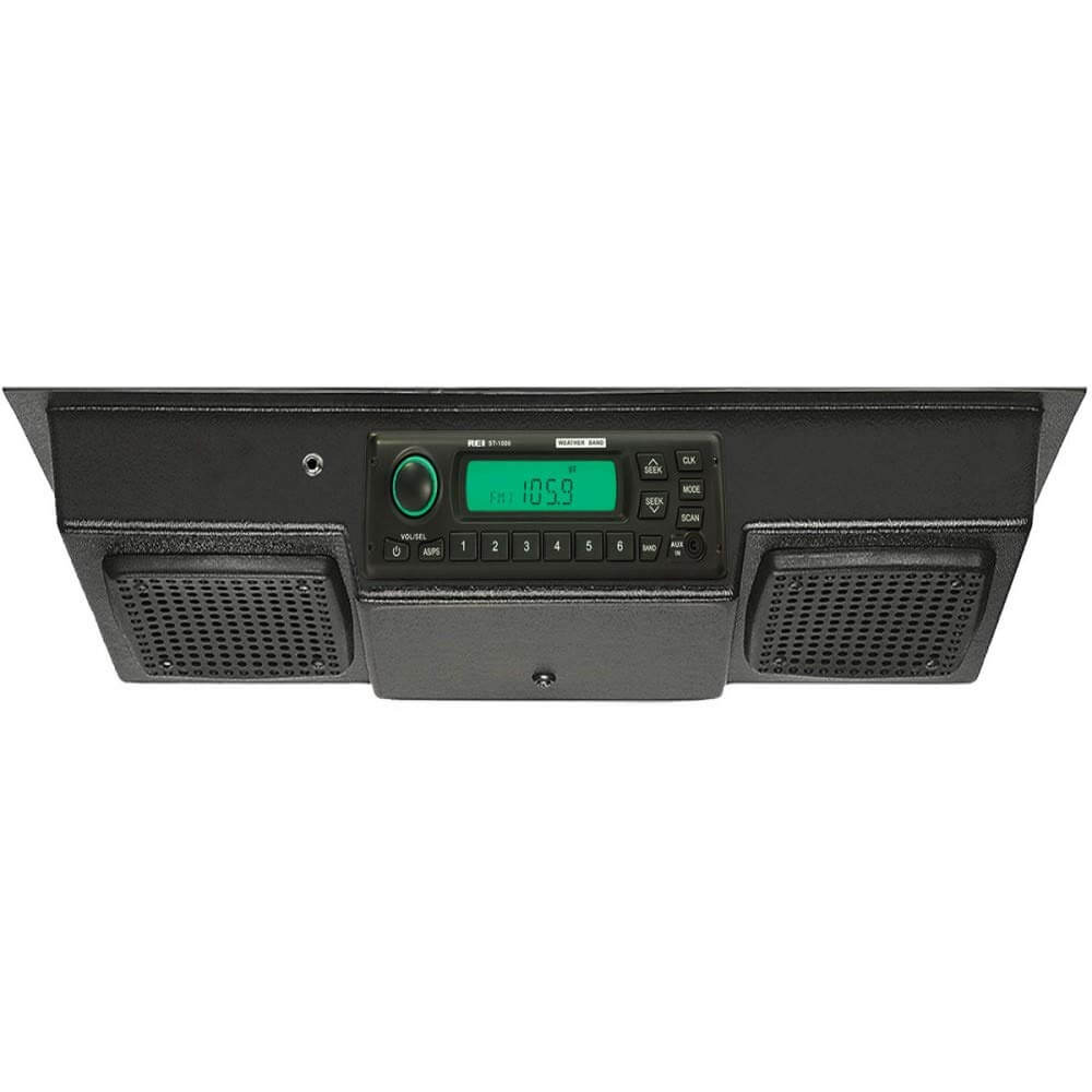 RAParts 21.75" W x 2.75" H x 9" D Tractor Roof Mount Radio Kit