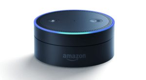 amazon-echo-dot-speaker is a wireless speaker which can take voice commands
