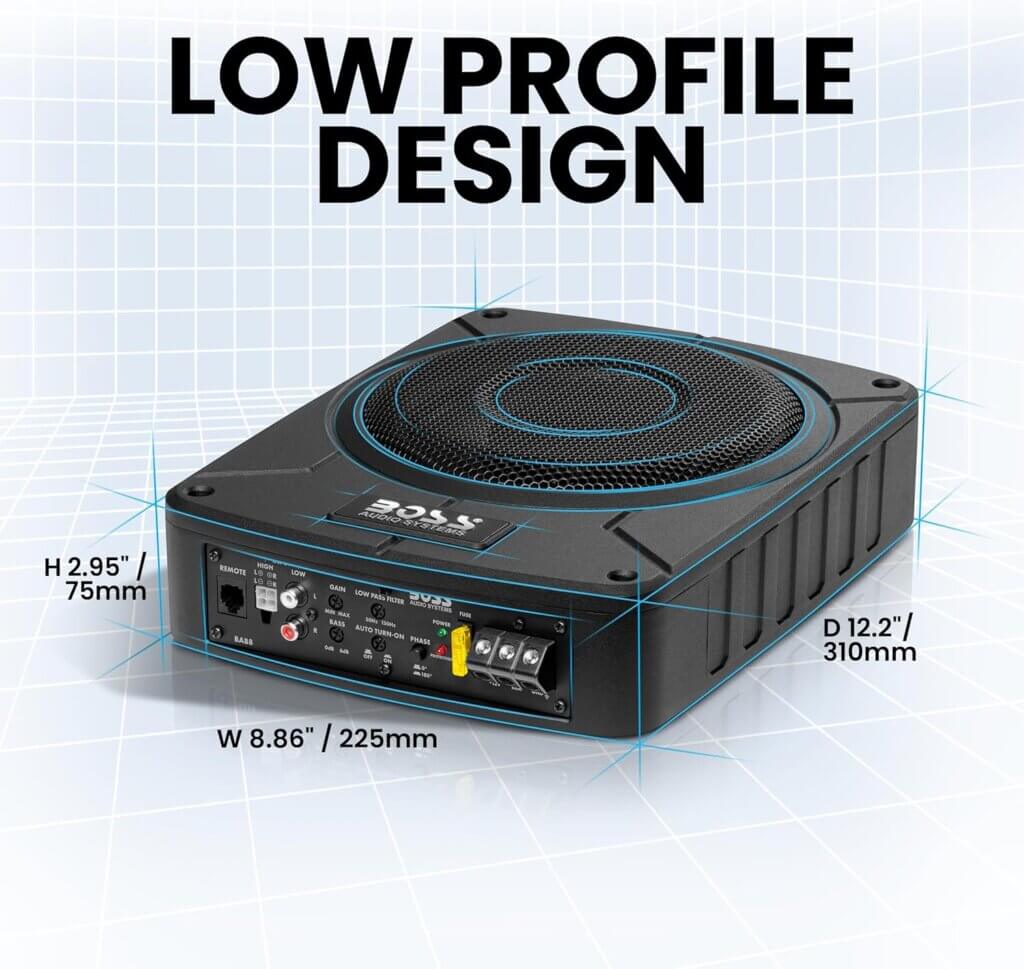 BOSS Audio Systems BAB8 8 Inch Powered Subwoofer