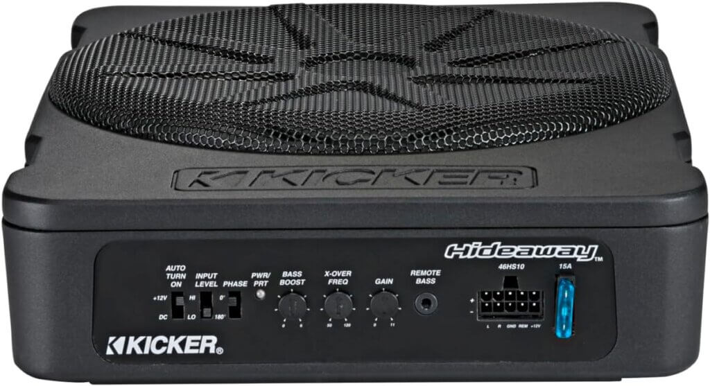 Kicker 46HS10 Hideaway Compact Powered Subwoofer