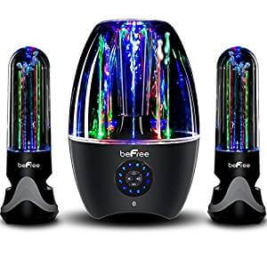 BeFree Sound BFS-33X 2.1 Channel Wireless Multimedia Led Dancing Water Bluetooth System