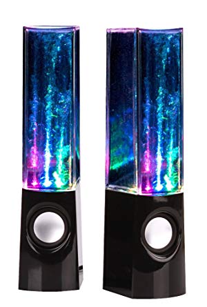 uTronix Plug and Play LED Fountain Multi-Color Illuminated Dancing Water Speaker