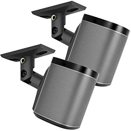 PERLESMITH Speaker Mounts Adjustable Tilt and Swivel for Large Surround Sound Speakers