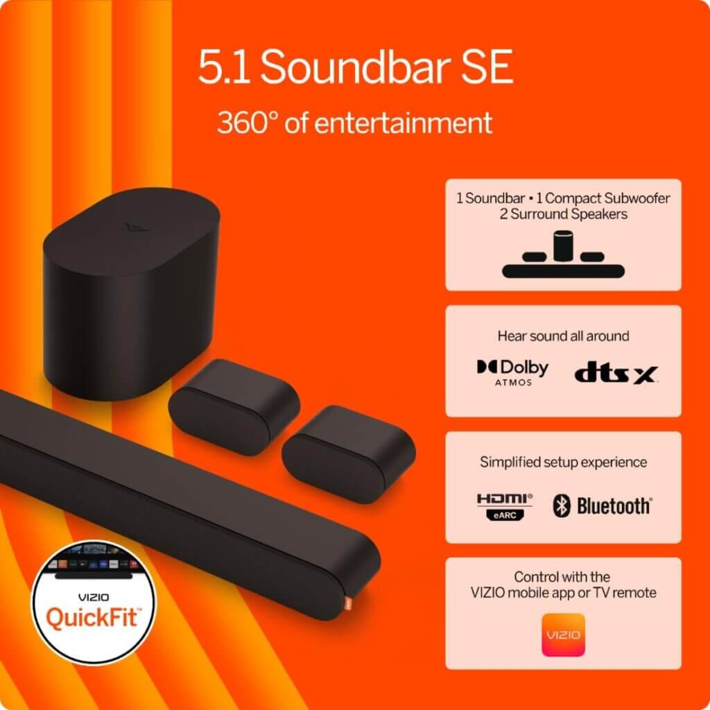 Sound Bar with Subwoofer