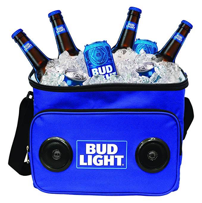 Bud Light Soft Cooler Bluetooth Speaker Bag