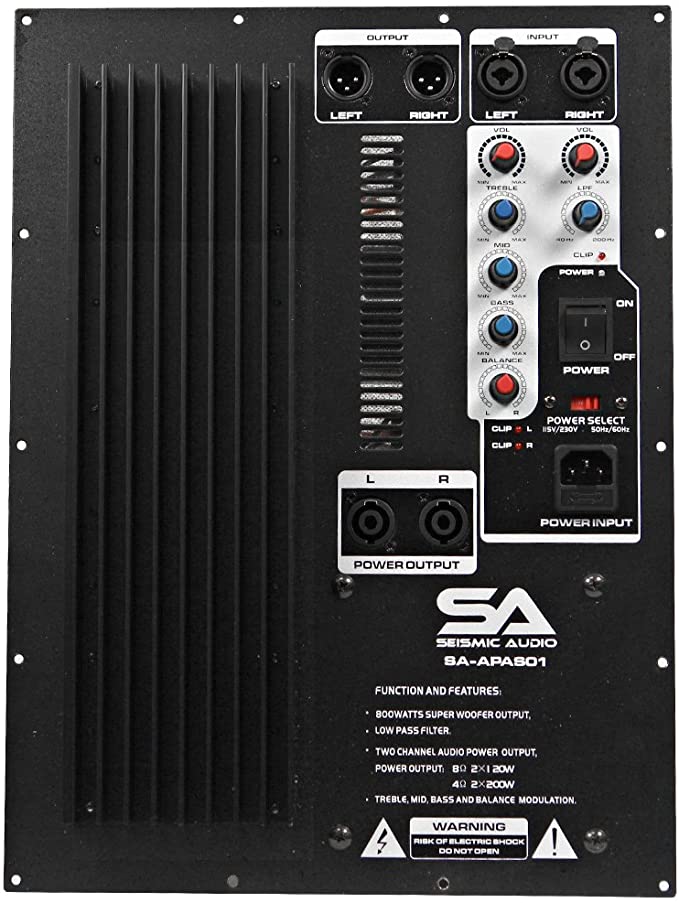 Seismic Audio - SA-APAS01-500 Watt Plate Amplifier