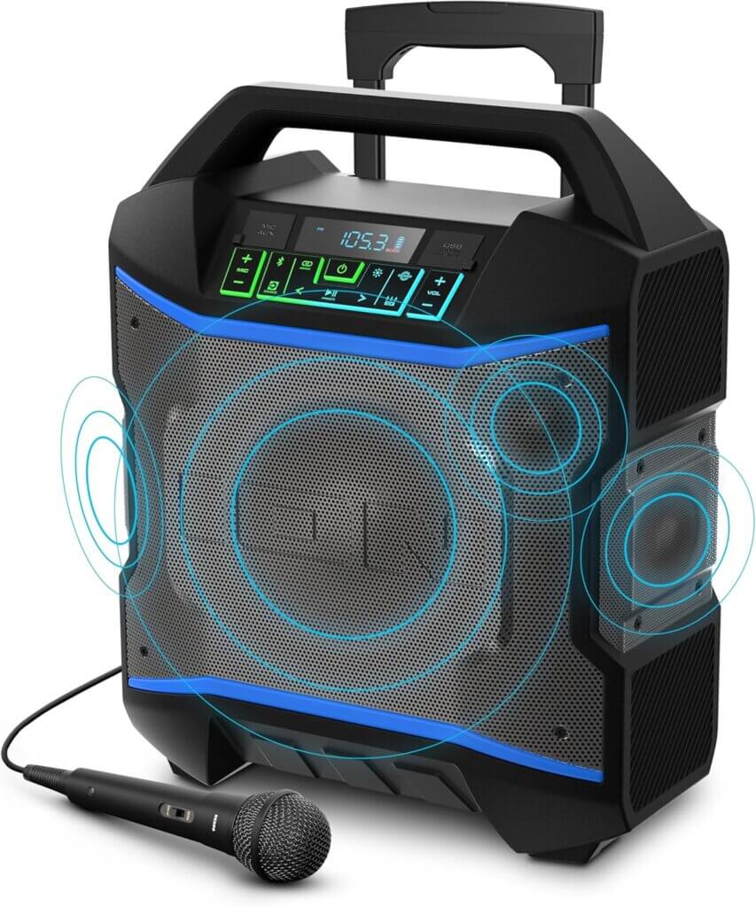 ION Block Rocker - Portable Bluetooth Outdoor Party Speaker